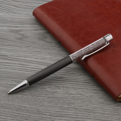 Цветен алуминий и пластмаса Сребърен кристал ПОДАРЪК Химикалка