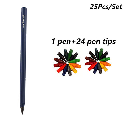 Potpuno metalna vječna olovka 12 boja HB Lead Core Nova tehnologija Neograničeno pisanje Vječni pribor za slikanje Novi pribor za pisanje