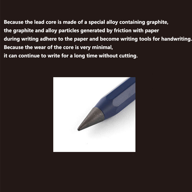 Potpuno metalna vječna olovka 12 boja HB Lead Core Nova tehnologija Neograničeno pisanje Vječni pribor za slikanje Novi pribor za pisanje