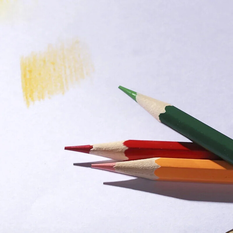 Creioane colorate din lemn, 12/18/24/36 de culori, hexagon, pictură pentru artist din lemn, creion de culoare în ulei, desen pentru școală, rechizite de artă