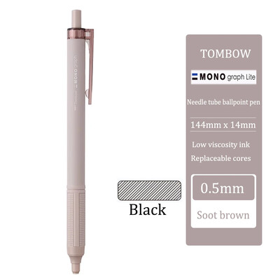 TOMBOW Zatamnjena kemijska olovka MONO Graph Lite Limited crna niske viskoznosti, srednje uljna olovka, glatka pisaća kancelarijski pribor za učenje