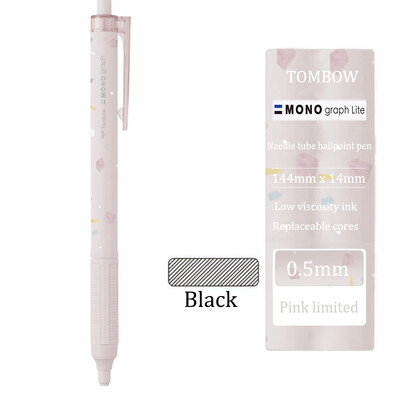 TOMBOW Zatamnjena kemijska olovka MONO Graph Lite Limited crna niske viskoznosti, srednje uljna olovka, glatka pisaća kancelarijski pribor za učenje