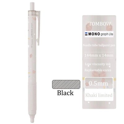TOMBOW Zatamnjena kemijska olovka MONO Graph Lite Limited crna niske viskoznosti, srednje uljna olovka, glatka pisaća kancelarijski pribor za učenje