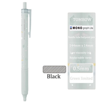 TOMBOW Zatamnjena kemijska olovka MONO Graph Lite Limited crna niske viskoznosti, srednje uljna olovka, glatka pisaća kancelarijski pribor za učenje