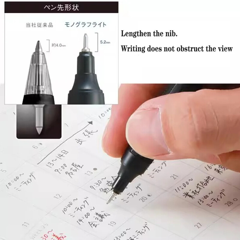 TOMBOW Zatamnjena kemijska olovka MONO Graph Lite Limited crna niske viskoznosti, srednje uljna olovka, glatka pisaća kancelarijski pribor za učenje