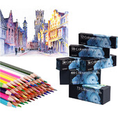 12/18/24/36/48/72 Boje Olovke u boji na bazi ulja Heksagonalni drveni set Skica za slikanje Umjetničko stvaralaštvo Učenici Likovni pribor za odrasle