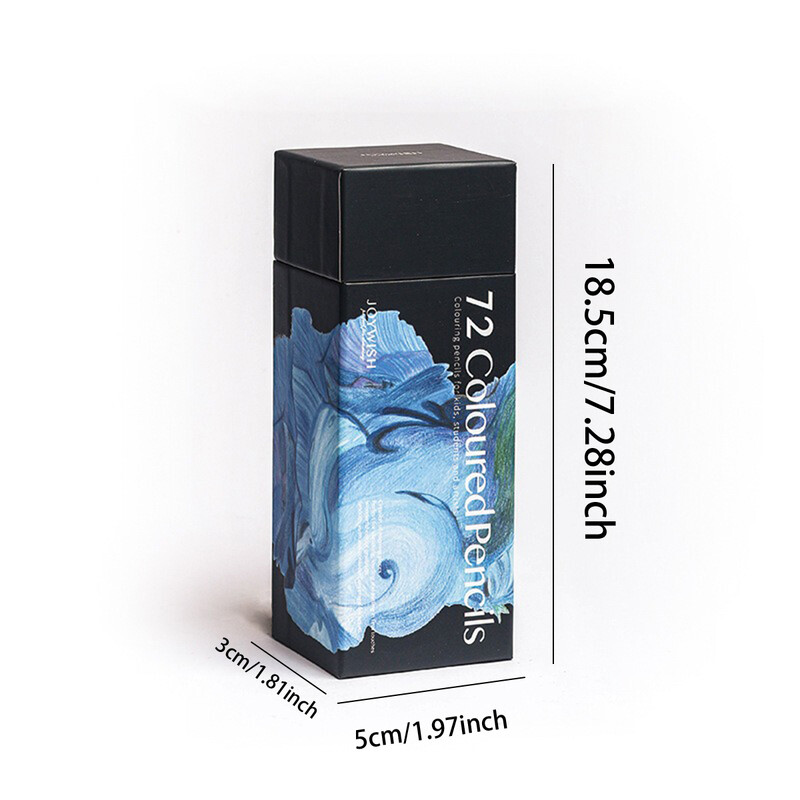 12/18/24/36/48/72 Boje Olovke u boji na bazi ulja Heksagonalni drveni set Skica za slikanje Umjetničko stvaralaštvo Učenici Likovni pribor za odrasle