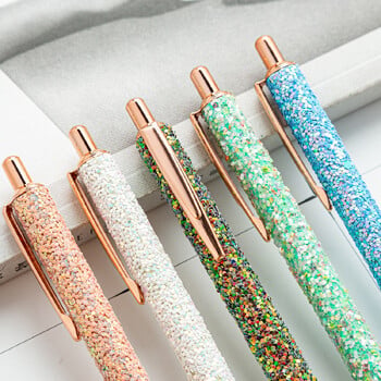 Γραφική γραφική ύλη γάμου 1 τεμαχίων Cute Metal Rhinestone Roller στυλό