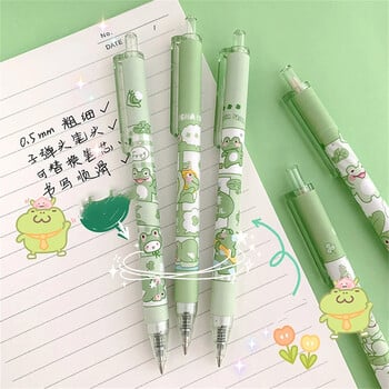 6 τμχ Cute Frog Gel στυλό Kawaii Stationery Στυλό Ballpoint Ballpen Students Gifts Στυλό Fashion School Αναλώσιμα Γραφείου