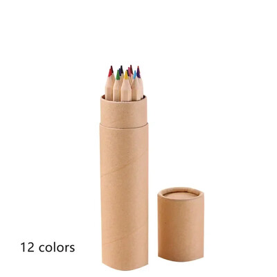 Olovka za crtanje u 12 boja, profesionalni set uljanih boja, sirovo drvo za dječje crteže, ured, škola, umjetnički pribor za umjetnike