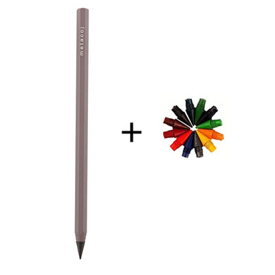 Metalna vječna olovka u 6 boja, višebojna Hb zamjenjiva jezgra, Alat za pisanje, skiciranje učenika, školski uredski materijal