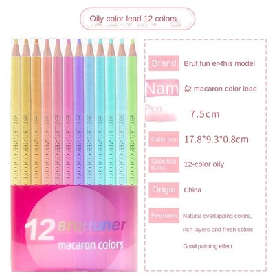 Profesionalne metalne olovke u boji od crnog drveta od 3,0 mm od 12 komada za umjetničko slikarstvo, školu crtanja, tiskanice za umjetničke skice