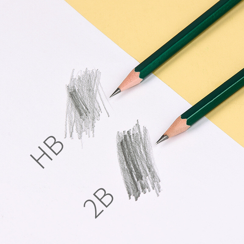 Deli 10 kom/set Drvena olovka HB 2B 2H Dječja olovka za skicu za ispitivanje, pribor za pisanje, umjetnički pribor