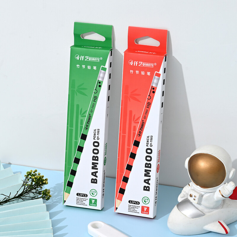 12 komada bambusovih drvenih olovaka za učionicu, drvenih olovaka s gumicama, HB olovke za skiciranje, crtanje, povratak u školu