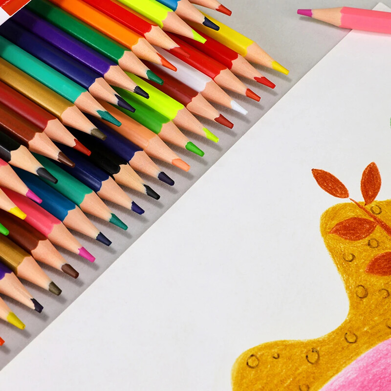 Olovke u boji 12 18 24 Olovka u boji Drvene olovke u boji za crtanje Pribor za učenike Školski pribor