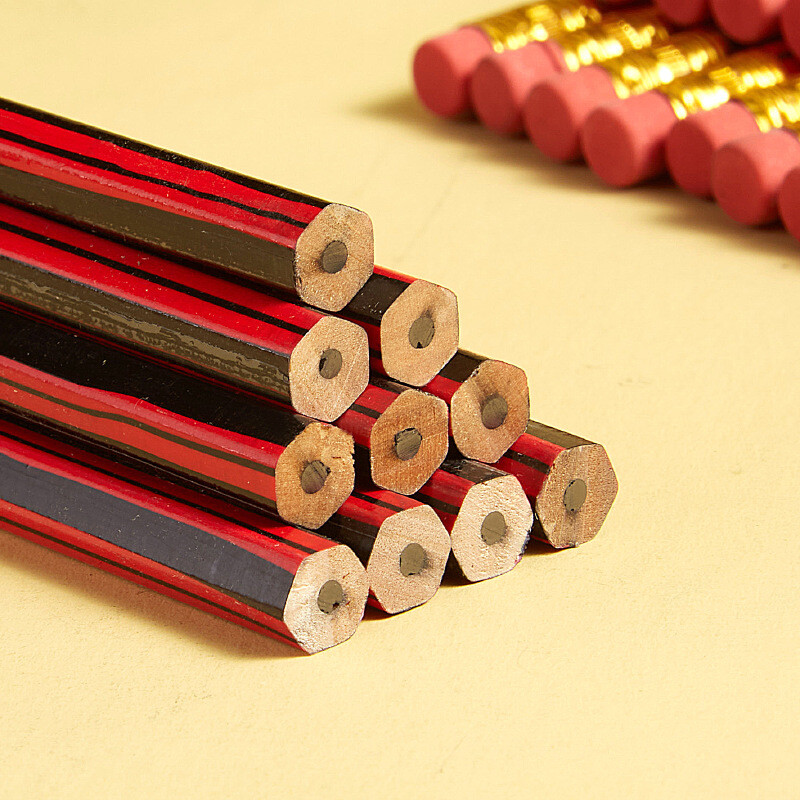 7//10Pcs/Set drvena olovka za olovku s gumicom, šiljilo za olovke Skica, dječja olovka za crtanje, školski pribor za pisanje