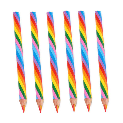 3/5/6kom 4 boje koncentrične dugine olovke drvene mase za studente slikanje grafita crtanje Poklon umjetnost