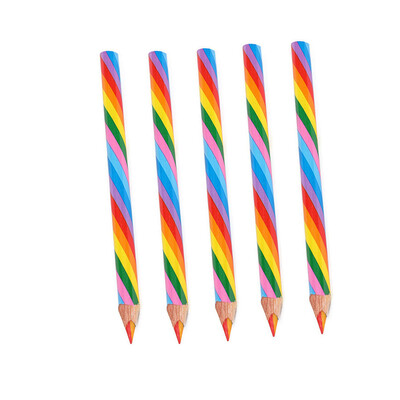 3/5/6kom 4 boje koncentrične dugine olovke drvene mase za studente slikanje grafita crtanje Poklon umjetnost