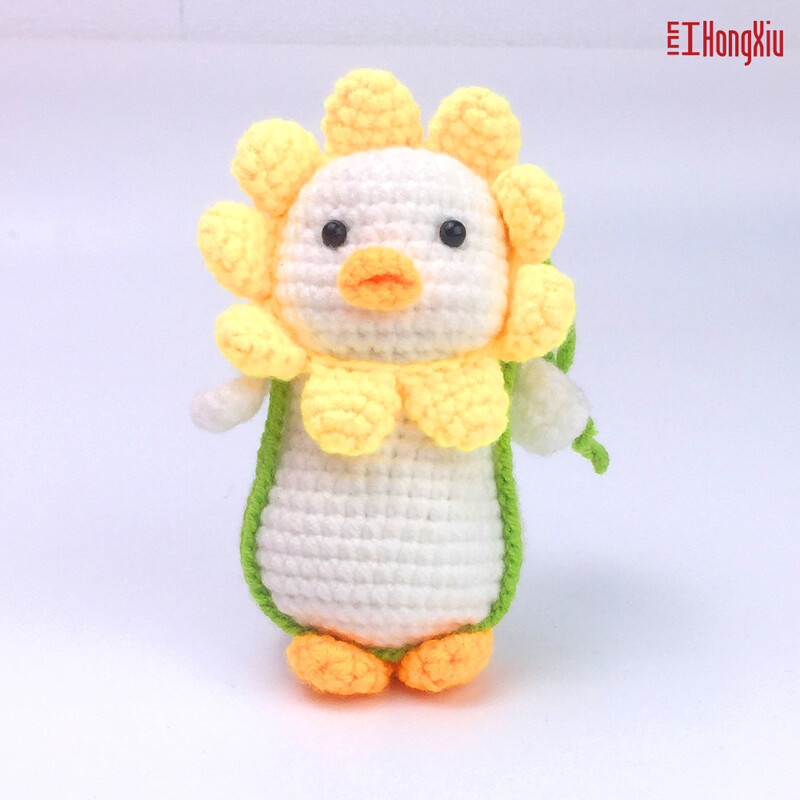 Naujas angliškas pradedančiųjų rinkinys rankų darbo nertos lėlės raudonos siuvinėjimo nertos anties „pasidaryk pats“ vilnonių medžiagų paketas