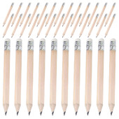 50 бр. Детски моливи Триъгълни Голф Писане Мини Студентски Половини гумички Горнища за малки деца Къси