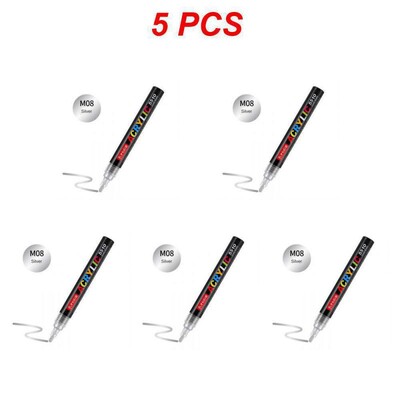 1/3/5PCS Цветове Арт Маркер Акрилна боя Четка Писалка Живопис Камък Керамика Стъкло Дърво Платно Рисуване на графити