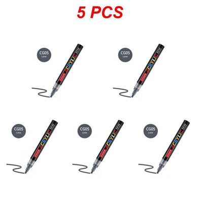 1/3/5PCS Цветове Арт Маркер Акрилна боя Четка Писалка Живопис Камък Керамика Стъкло Дърво Платно Рисуване на графити