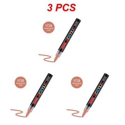 1/3/5PCS Цветове Арт Маркер Акрилна боя Четка Писалка Живопис Камък Керамика Стъкло Дърво Платно Рисуване на графити