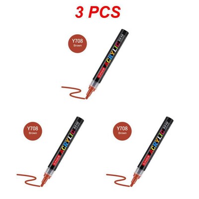 1/3/5PCS Цветове Арт Маркер Акрилна боя Четка Писалка Живопис Камък Керамика Стъкло Дърво Платно Рисуване на графити