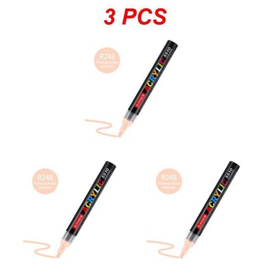 1/3/5PCS Цветове Арт Маркер Акрилна боя Четка Писалка Живопис Камък Керамика Стъкло Дърво Платно Рисуване на графити