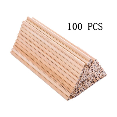 100 бр./лот HB молив Естествен шестоъгълник Дървени моливи Детска живопис Рисуване Скица Писане Студентски канцеларски материали Детски консумативи