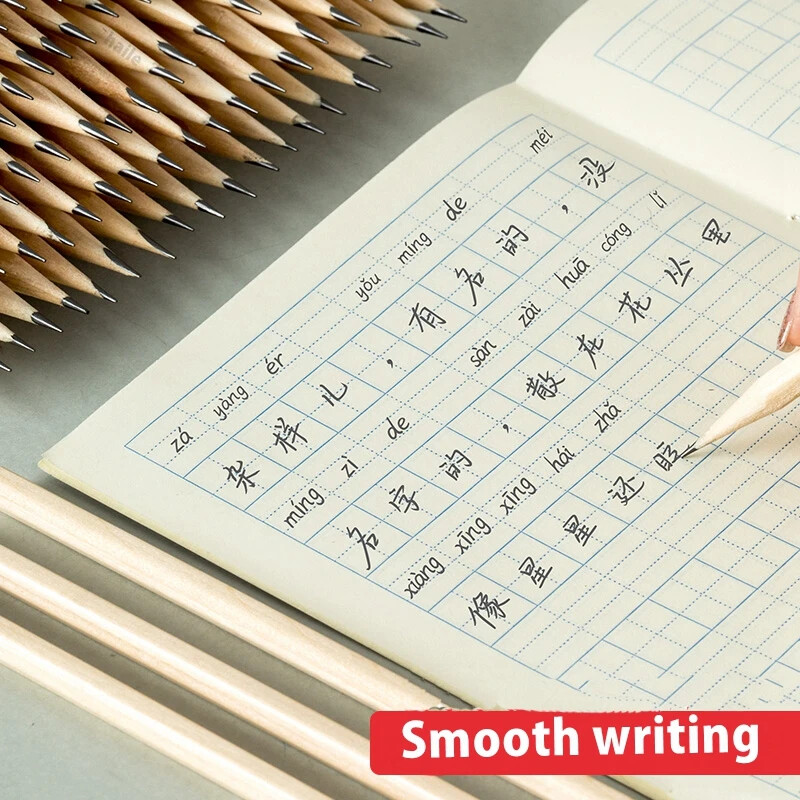 100 бр./лот HB молив Естествен шестоъгълник Дървени моливи Детска живопис Рисуване Скица Писане Студентски канцеларски материали Детски консумативи