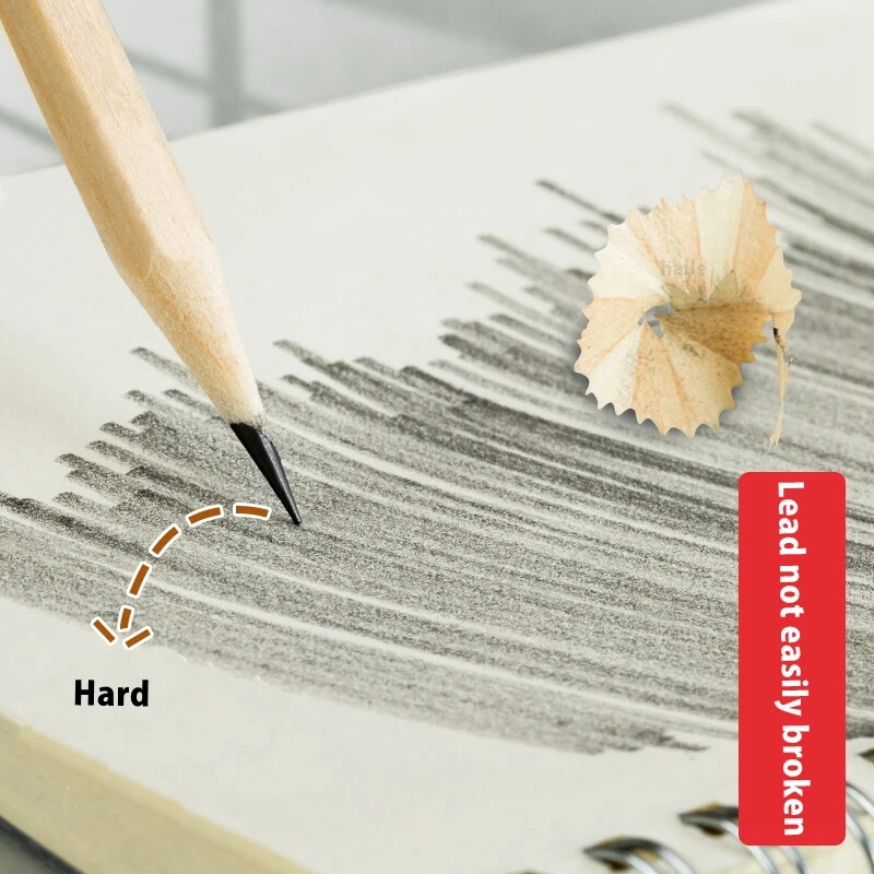 100 бр./лот HB молив Естествен шестоъгълник Дървени моливи Детска живопис Рисуване Скица Писане Студентски канцеларски материали Детски консумативи