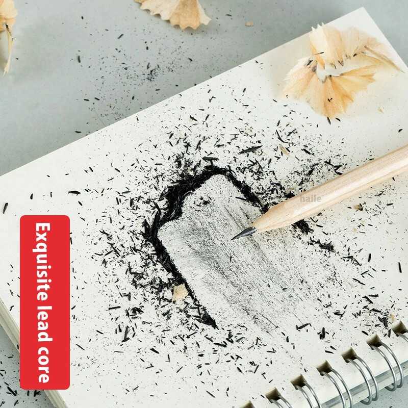 100 бр./лот HB молив Естествен шестоъгълник Дървени моливи Детска живопис Рисуване Скица Писане Студентски канцеларски материали Детски консумативи