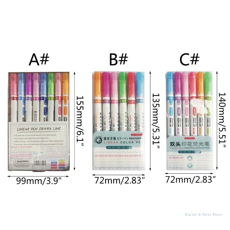 M17F Olovke u boji Olovke s dva vrha za izradu čestitki za bilježenje