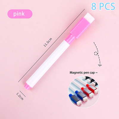8 buc. Pixuri colorate pentru tablă albă magnetică cu ștergere uscată Pixuri marcatoare pentru tablă albă ștergibile de mare capacitate Rechizite școlare de birou