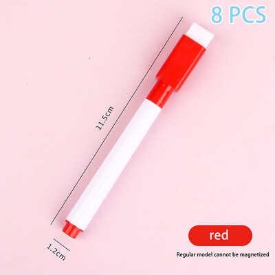 8 komada šarenih magnetskih flomastera za suho brisanje, flomastera za suho brisanje velikog kapaciteta, flomastera za bijelu ploču koji se mogu izbrisati Uredski školski pribor