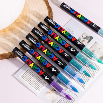 Colors Art Marker Ακρυλικό Πινέλο Πέννα Ζωγραφική Πέτρα Κεραμικό Γυαλί Ξύλο Καμβάς γκράφιτι Κατασκευή Προμηθειών Σχεδίου Μαρκαδόρος ζωγραφικής