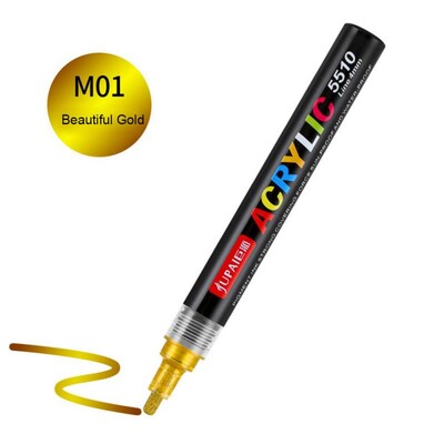 Akrilni markeri Kist Olovke za tkaninu Olovka za slikanje na kamenu Kamen Keramika Staklo Platno Drvo DIY Izrada čestitki Aaking pribor za slikanje