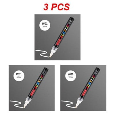 Akrilni markeri Kist Olovke za tkaninu Olovka za slikanje na kamenu Kamen Keramika Staklo Platno Drvo DIY Izrada čestitki Aaking pribor za slikanje