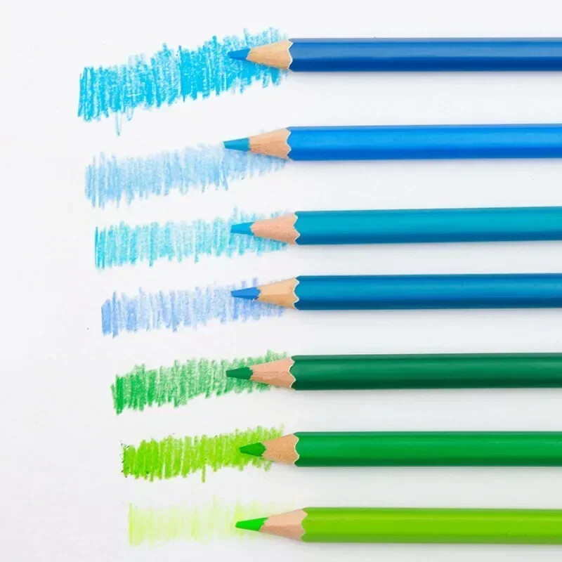 Set olovaka u boji od 50/72 komada s platnenom kutijom za smotanje - savršeno za bojenje, crtanje, crtanje i izradu rukotvorina