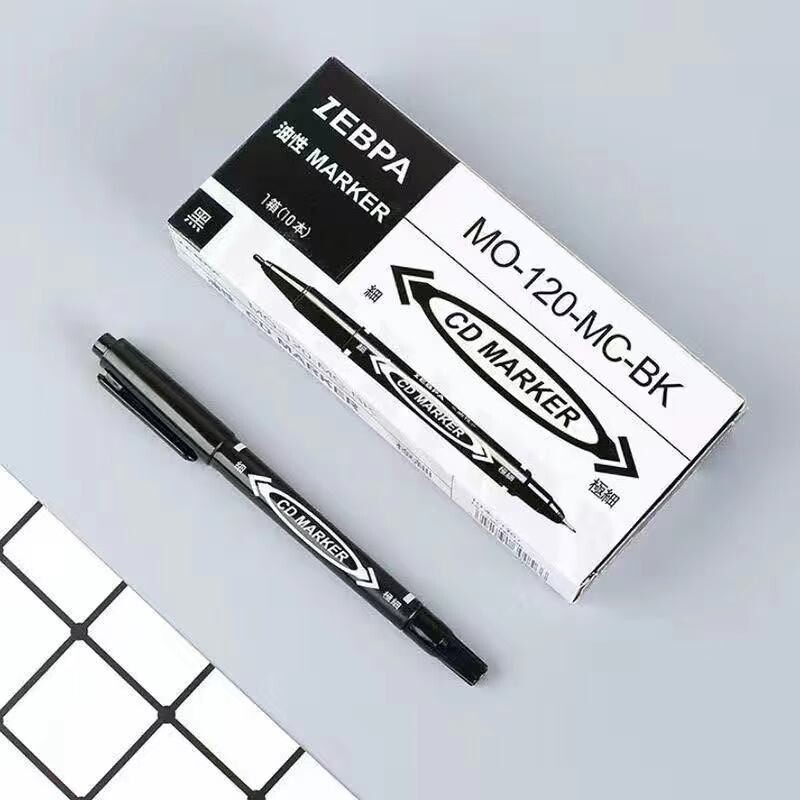 10 бр. Двуглави трицветни художествени маркери с фин връх, маслена водоустойчива черна химикалка Водоизтриваеми акварелни химикалки Писане