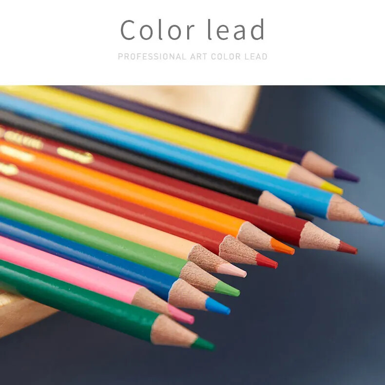 Set olovaka u boji topljivih u vodi 12/24 boje Olovke za crtanje grafita Profesionalni umjetnički pribor Pribor