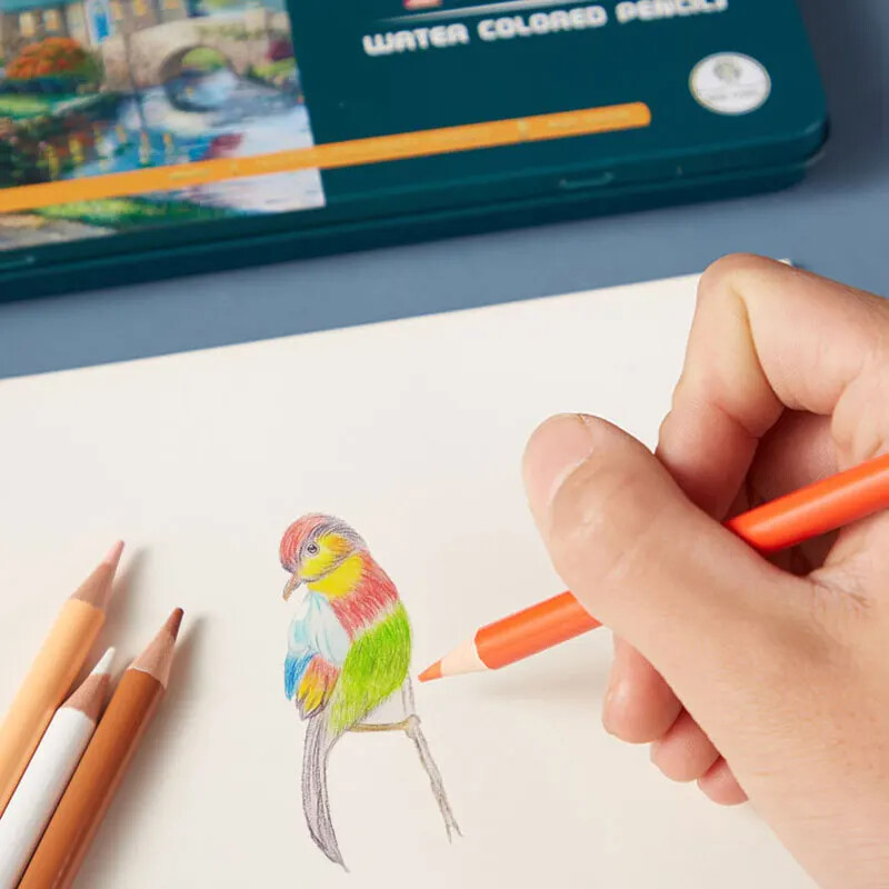 Set olovaka u boji topljivih u vodi 12/24 boje Olovke za crtanje grafita Profesionalni umjetnički pribor Pribor
