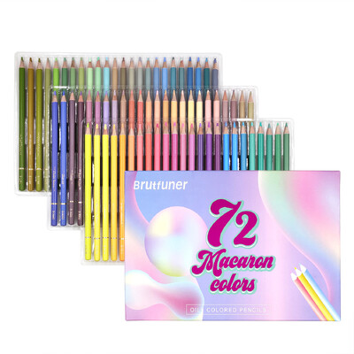 12/24/50/72/80 Macaron Моливи в пастелни цветове Професионален молив с мека сърцевина Възрастни Деца Начинаещи Скициране Засенчване Консумативи за изкуство