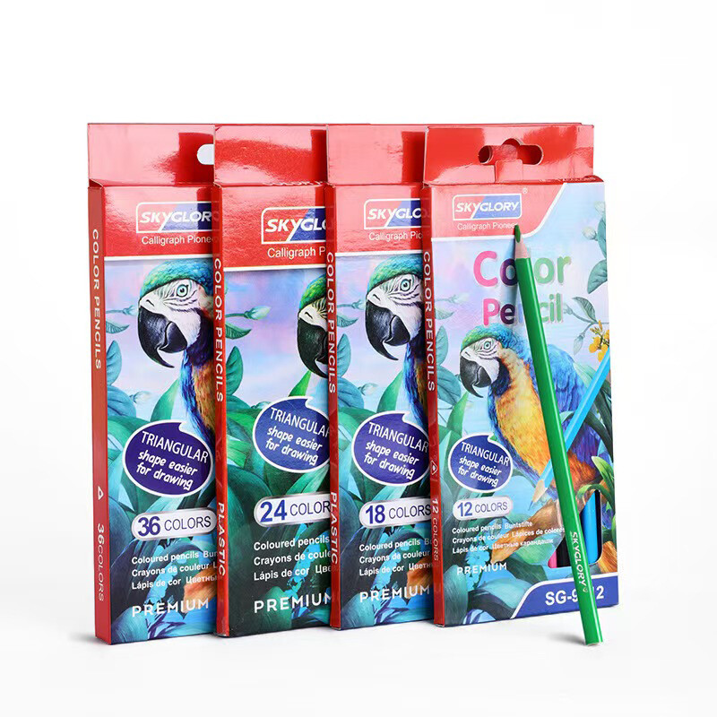 36 цвята Бездървен цветен молив Скица Живопис Молив Художник Ученици Набор за рисуване Ученически пособия Ръчна боя Оцветяване