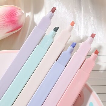 6 τεμ./σετ Παστέλ χρώματος επισήμανσης Kawaii Stationery Χρώμα μαρκαδόρου Σχολικά προμήθειες Φοιτητικό μαρκαδόρο Highlighter Ιαπωνικά χαρτικά