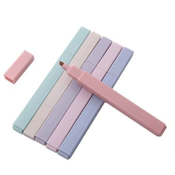 6 τεμ./σετ Παστέλ χρώματος επισήμανσης Kawaii Stationery Χρώμα μαρκαδόρου Σχολικά προμήθειες Φοιτητικό μαρκαδόρο Highlighter Ιαπωνικά χαρτικά