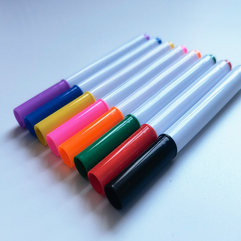 8 pakiranja markera za suho brisanje, markera za bijelu ploču，flomastera za kućni ured i učionicu，Work on Board, kalendara, finog vrha