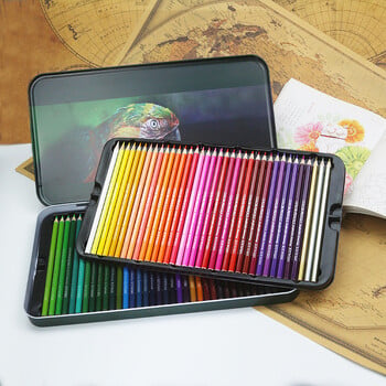 12/72 Colors Oily Pencil στυλό ζωγραφικής Artistic Color Lead πινέλο σκίτσο Ξύλινα μολύβια Σετ ζωγραφισμένα στο χέρι Σχολικά είδη γραφείου