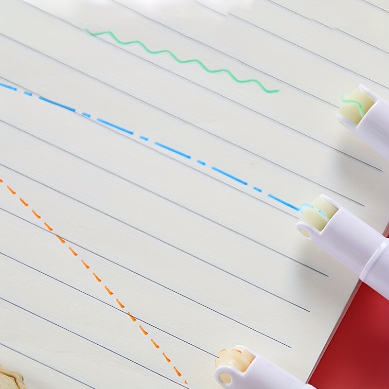 6kom/set Olovke za obrise u obliku cvijeta Višestruki uzorci Olovke za dnevnike, markeri u valovitim bojama